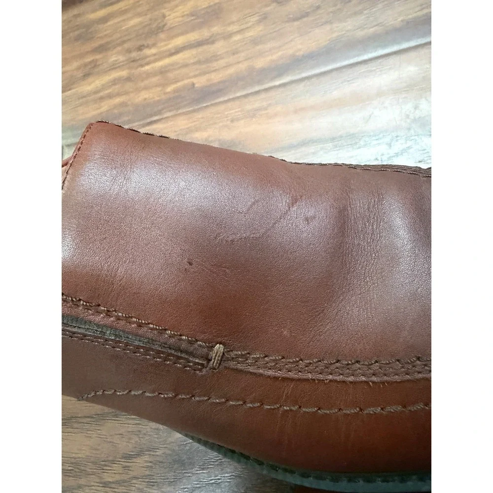 Johnston Murphy XC4 Mens 10M Brown Leather Slip On Loafers Waterproof Comfort